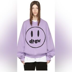 Authentic NWT Drew House purple painted mascot sweater xxs $365